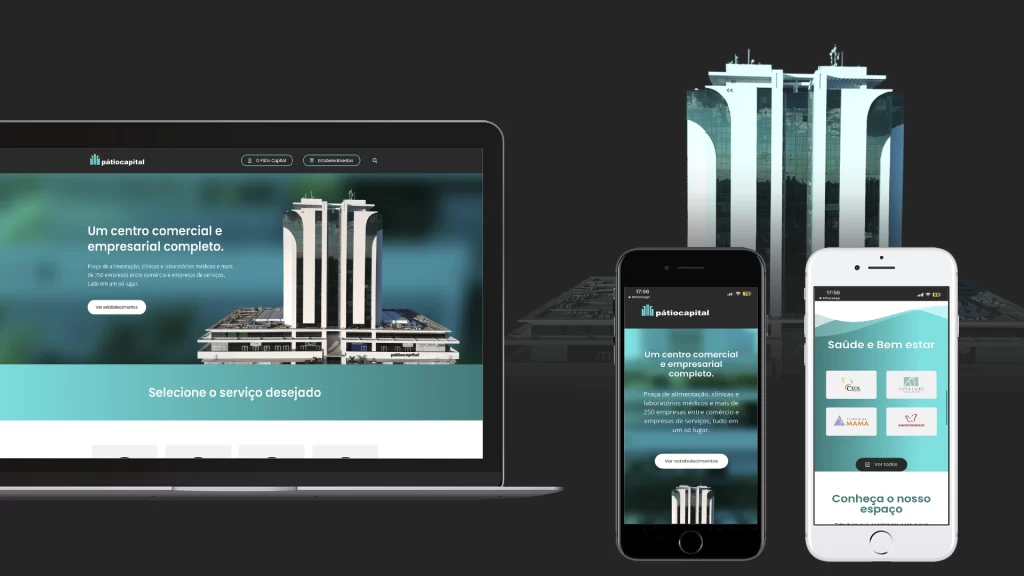 Criação de site para Pátio Capital Projeto Pátio Capital